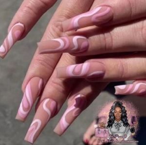 Cotton Candy Nail Set💅🏾 Perfect for everyday wear❤️🤗.